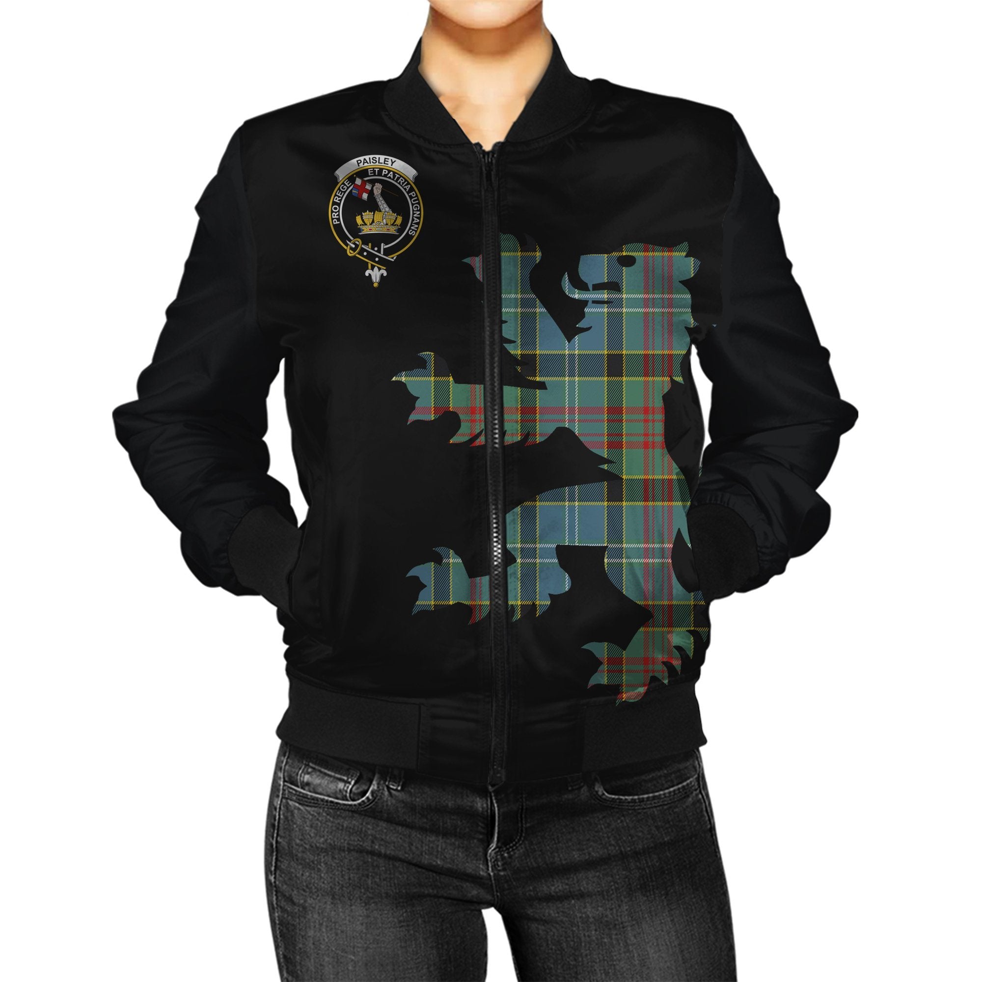 Paisley Tartan Bomber Jacket Lion & Thistle