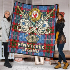 Pennycook Tartan Crest Legend Gold Royal Premium Quilt