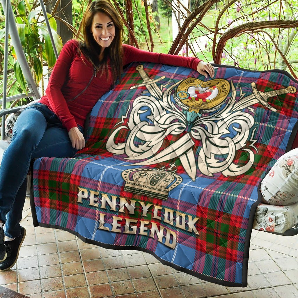Pennycook Tartan Crest Legend Gold Royal Premium Quilt