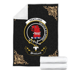 Pentland Crest Tartan Premium Blanket Black
