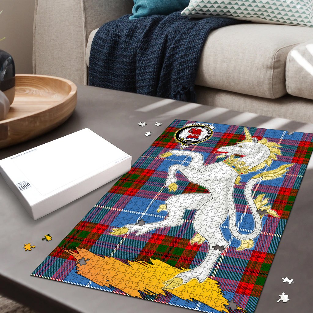 Pentland Tartan Crest Unicorn Scotland Jigsaw Puzzles