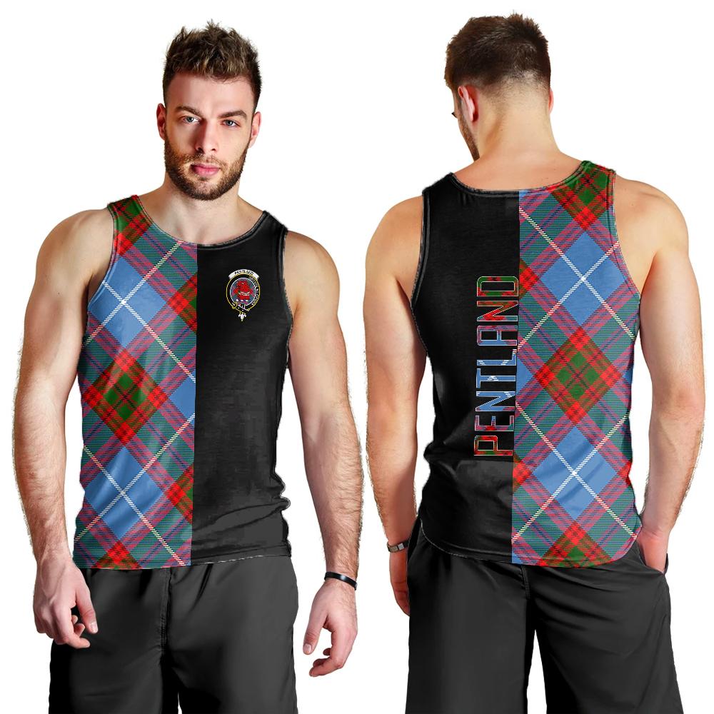 Pentland Tartan Crest Men's Tank Top - Cross Style