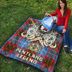 Pentland Tartan Crest Legend Gold Royal Premium Quilt