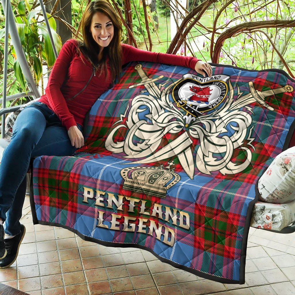 Pentland Tartan Crest Legend Gold Royal Premium Quilt