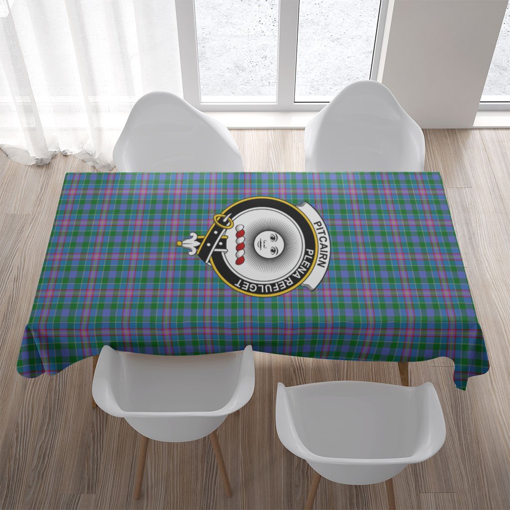 Pitcairn Tartan Crest Tablecloth