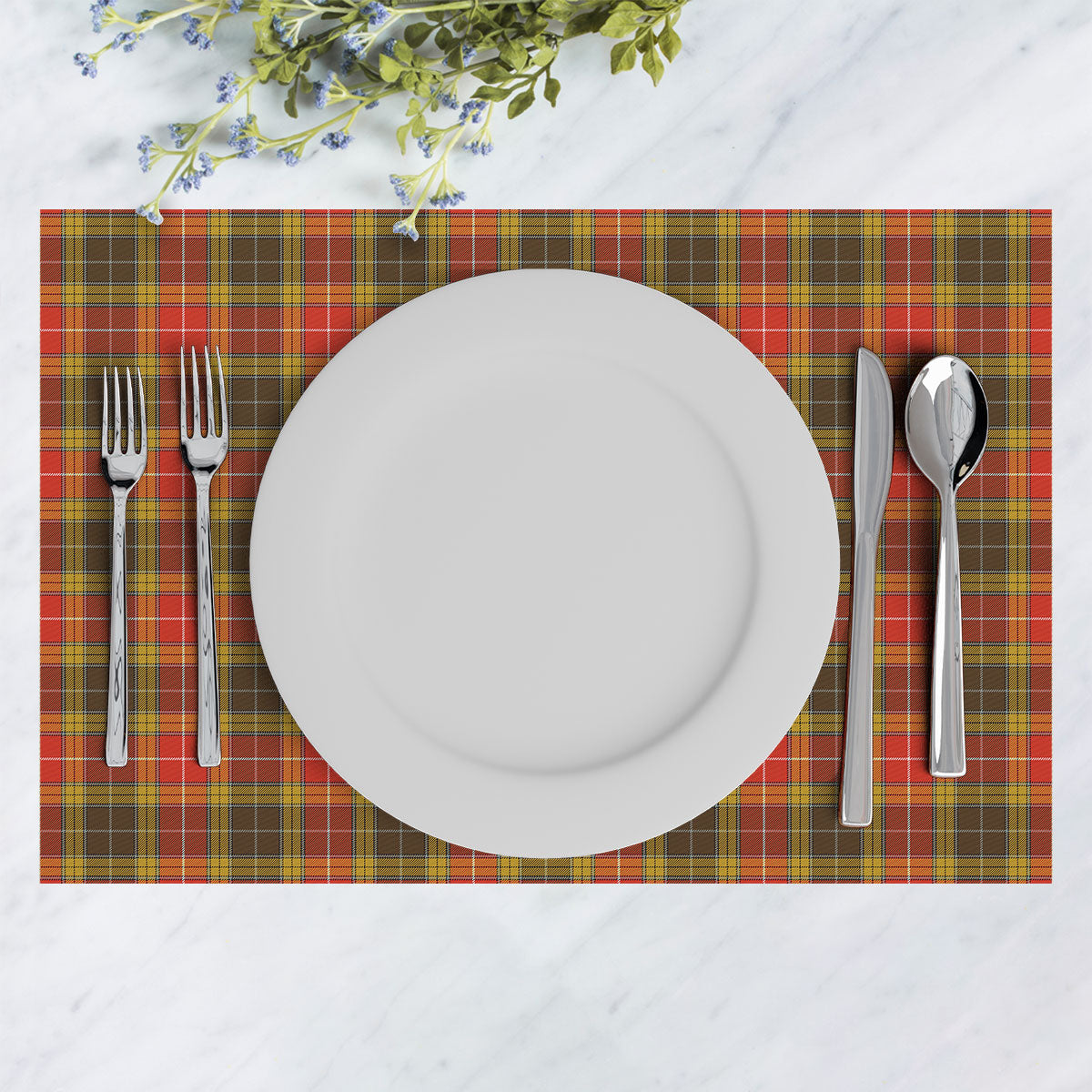 Buchanan Old Set Weathered Tartan Placemat