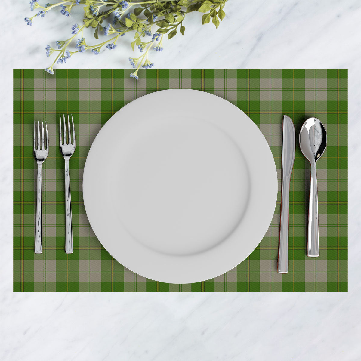 Cunningham Dress Green Dancers Tartan Placemat