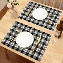 MacFarlane Black _ White Tartan Placemat