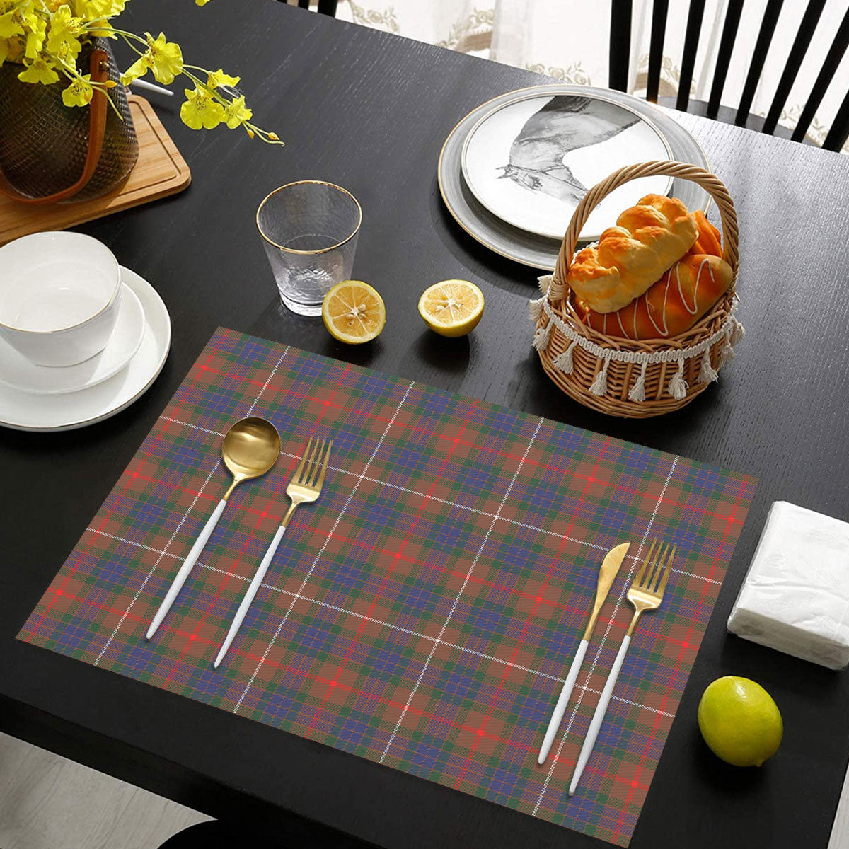 Fraser (of Lovat) Hunting Modern Tartan Placemat