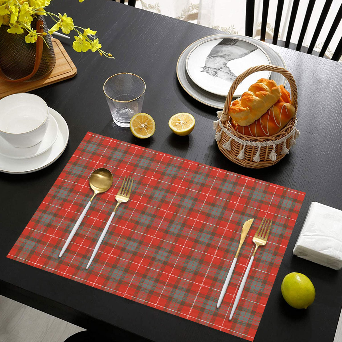 Fraser (of Lovat) Weathered Tartan Placemat