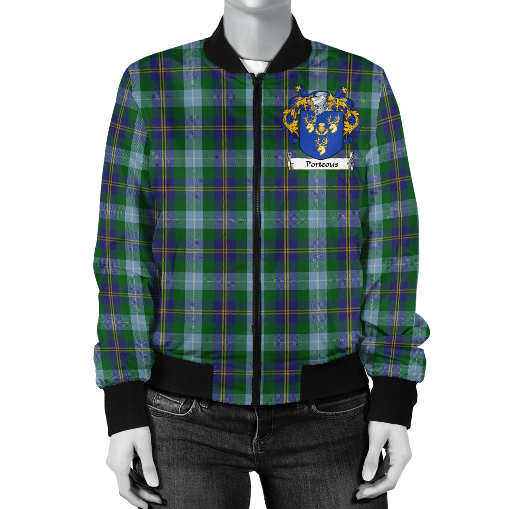 Porteous Tartan Crest Bomber Jacket