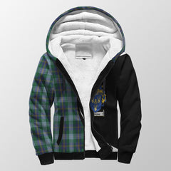 Porteous Tartan Crest Sherpa Hoodie - Circle Style