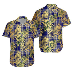 Presley Tartan Vintage Leaves Hawaiian Shirt
