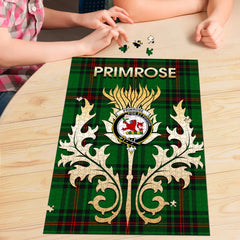 Primrose Tartan Crest Thistle Jigsaw Puzzles