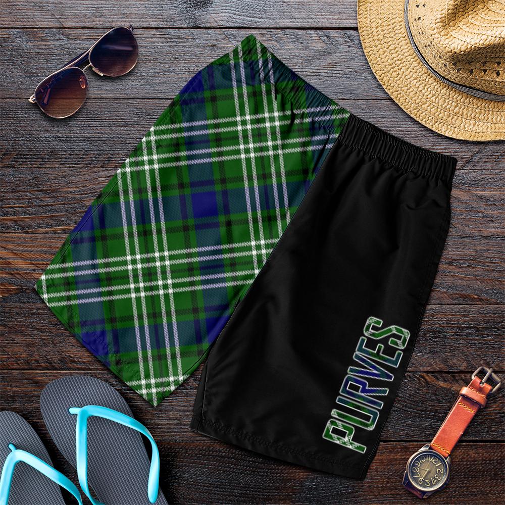 Purves Tartan Crest Men's Short - Cross Style