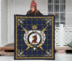 Baird Modern Tartan Crest Premium Quilt - Celtic Thistle Style