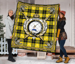 Barclay Dress Modern Tartan Crest Premium Quilt - Celtic Thistle Style