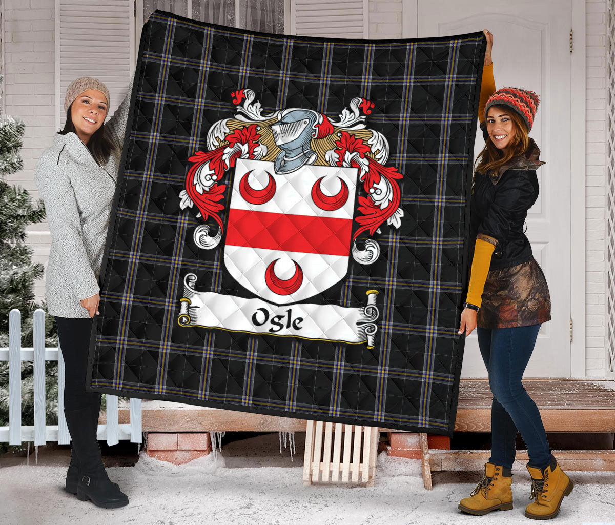Ogle Family Tartan Crest Quilt
