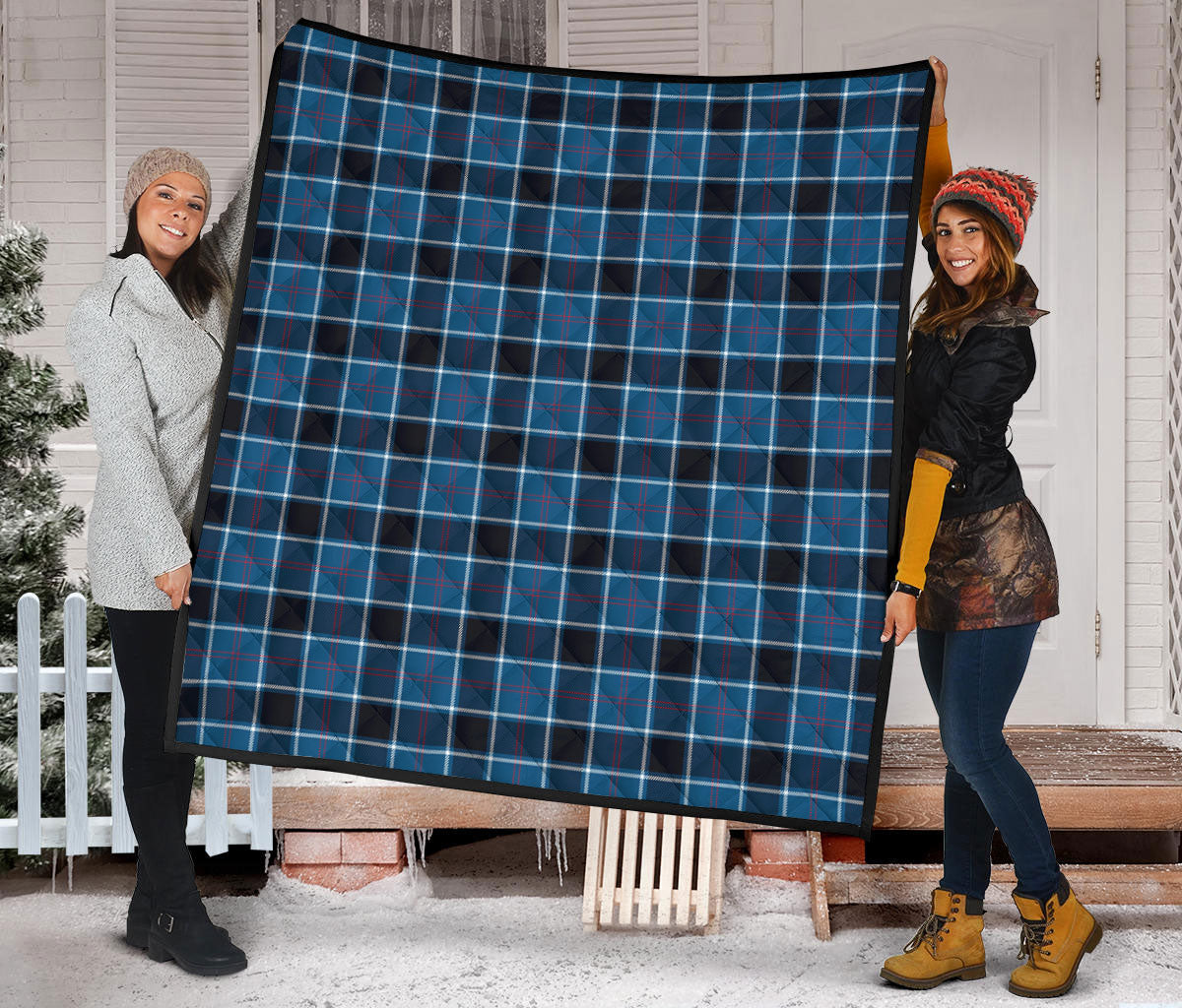 US Navy Tartan Quilt