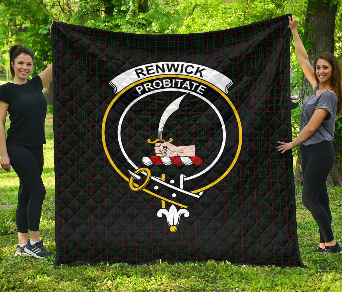 Renwick Family Tartan Crest Quilt