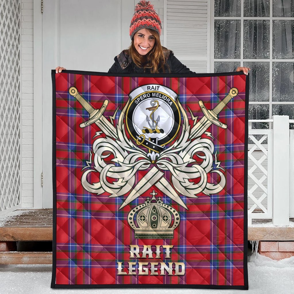 Rait Tartan Crest Legend Gold Royal Premium Quilt