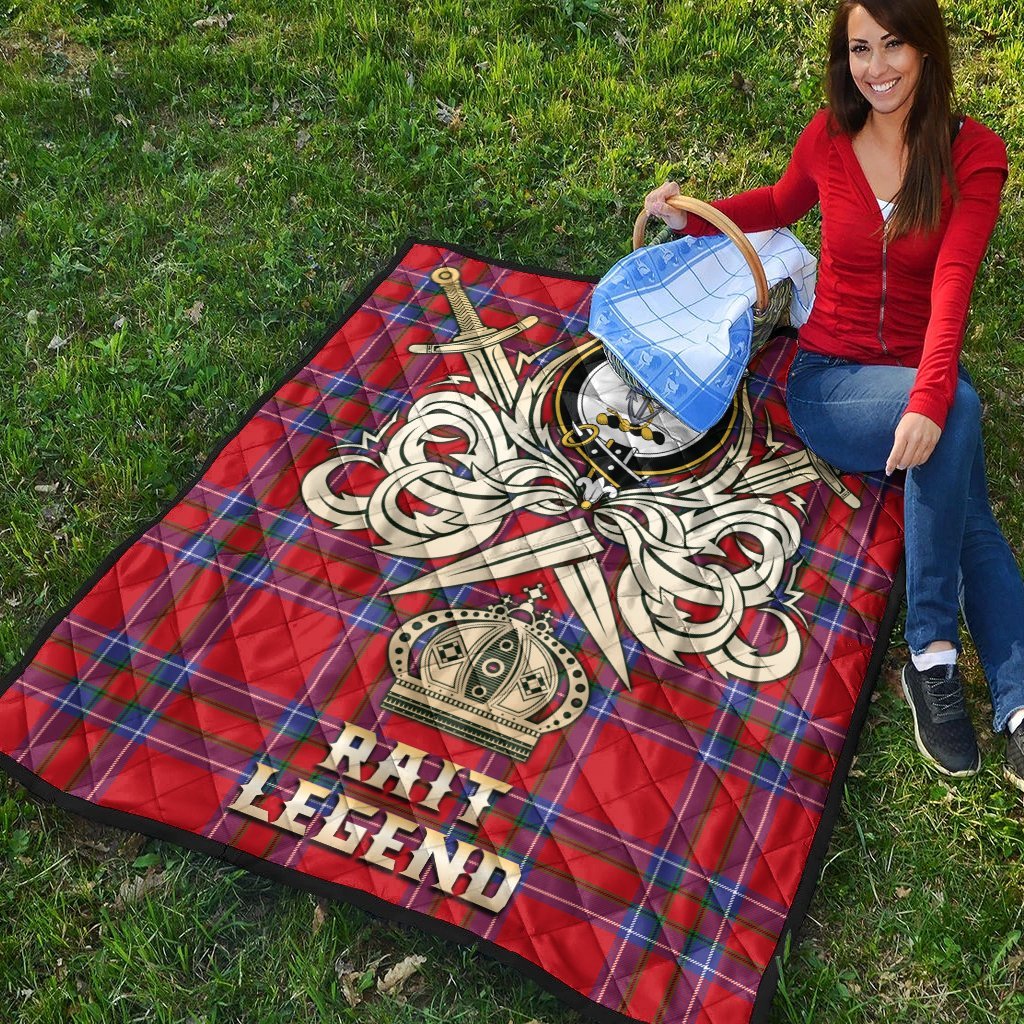 Rait Tartan Crest Legend Gold Royal Premium Quilt