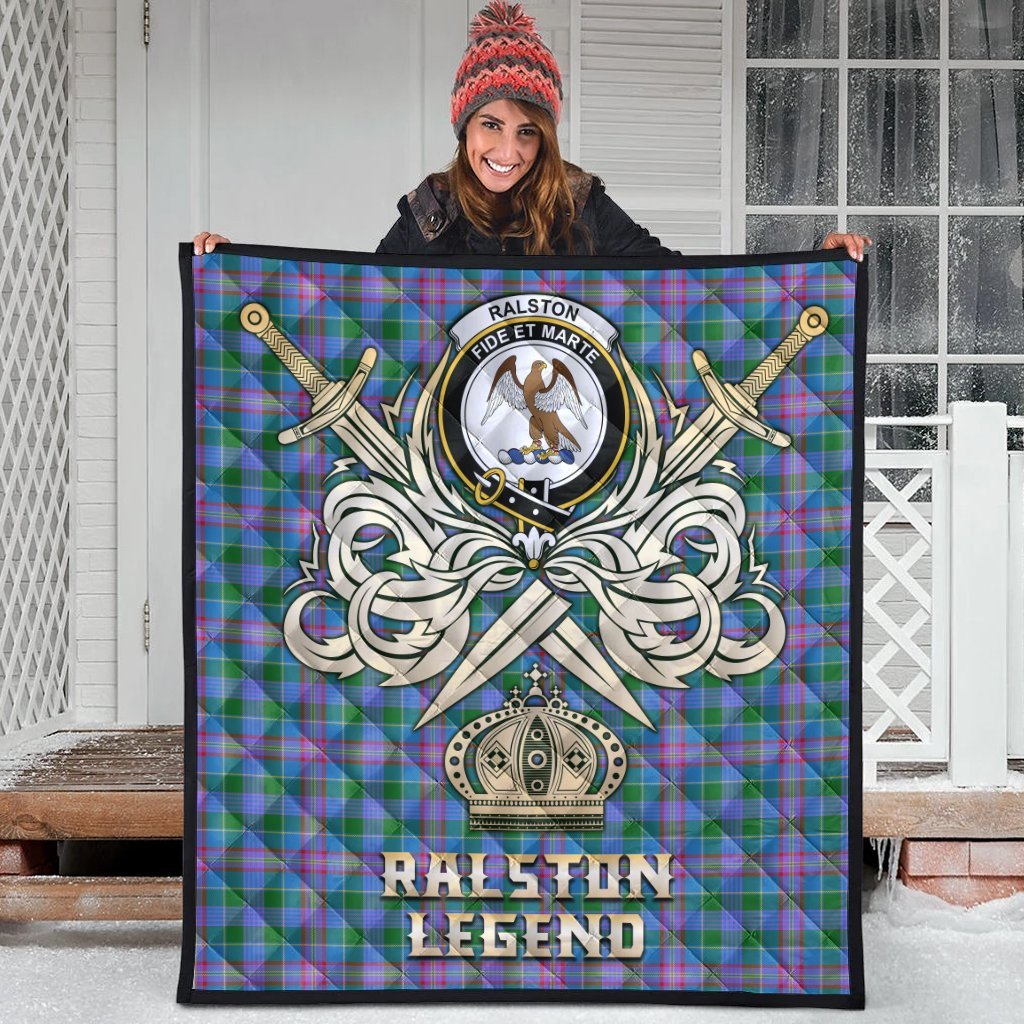 Ralston Tartan Crest Legend Gold Royal Premium Quilt