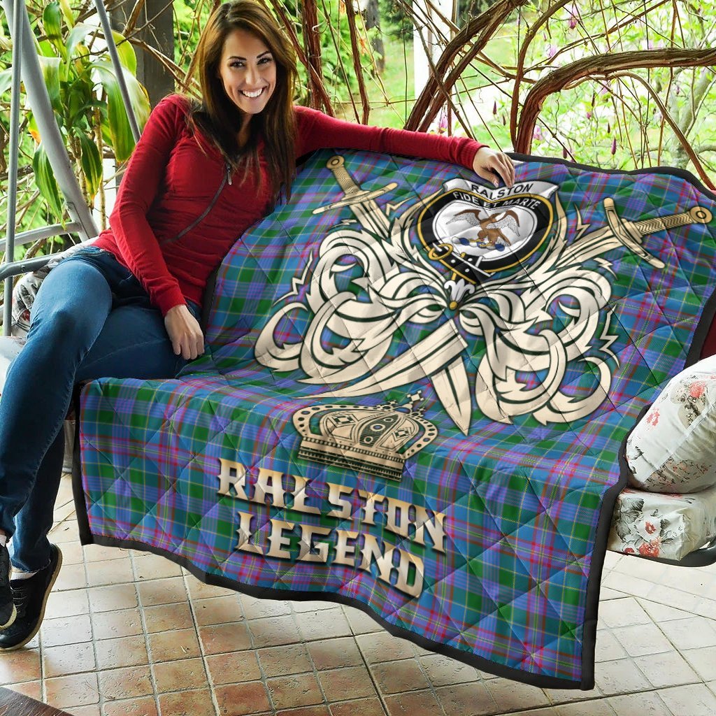 Ralston Tartan Crest Legend Gold Royal Premium Quilt