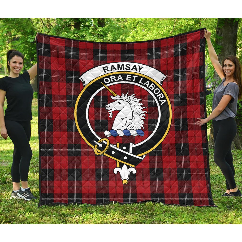 Ramsay Tartan Crest Quilt