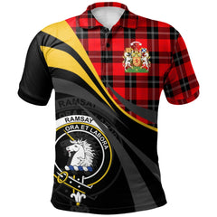 Ramsay Modern Tartan Polo Shirt - Royal Coat Of Arms Style