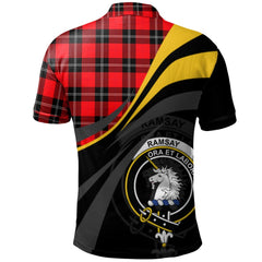 Ramsay Modern Tartan Polo Shirt - Royal Coat Of Arms Style