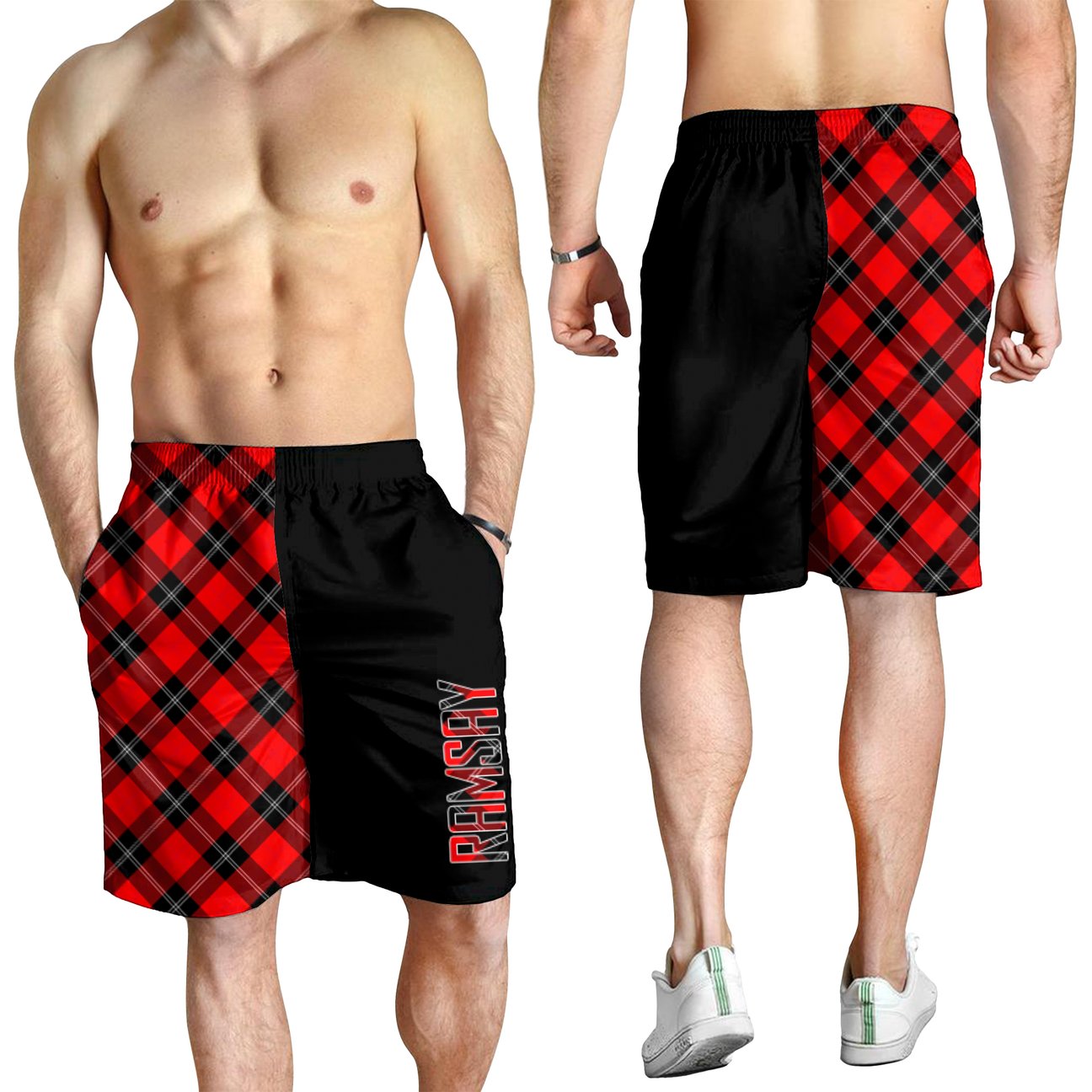 Ramsay Modern Tartan Crest Men's Short - Cross Style