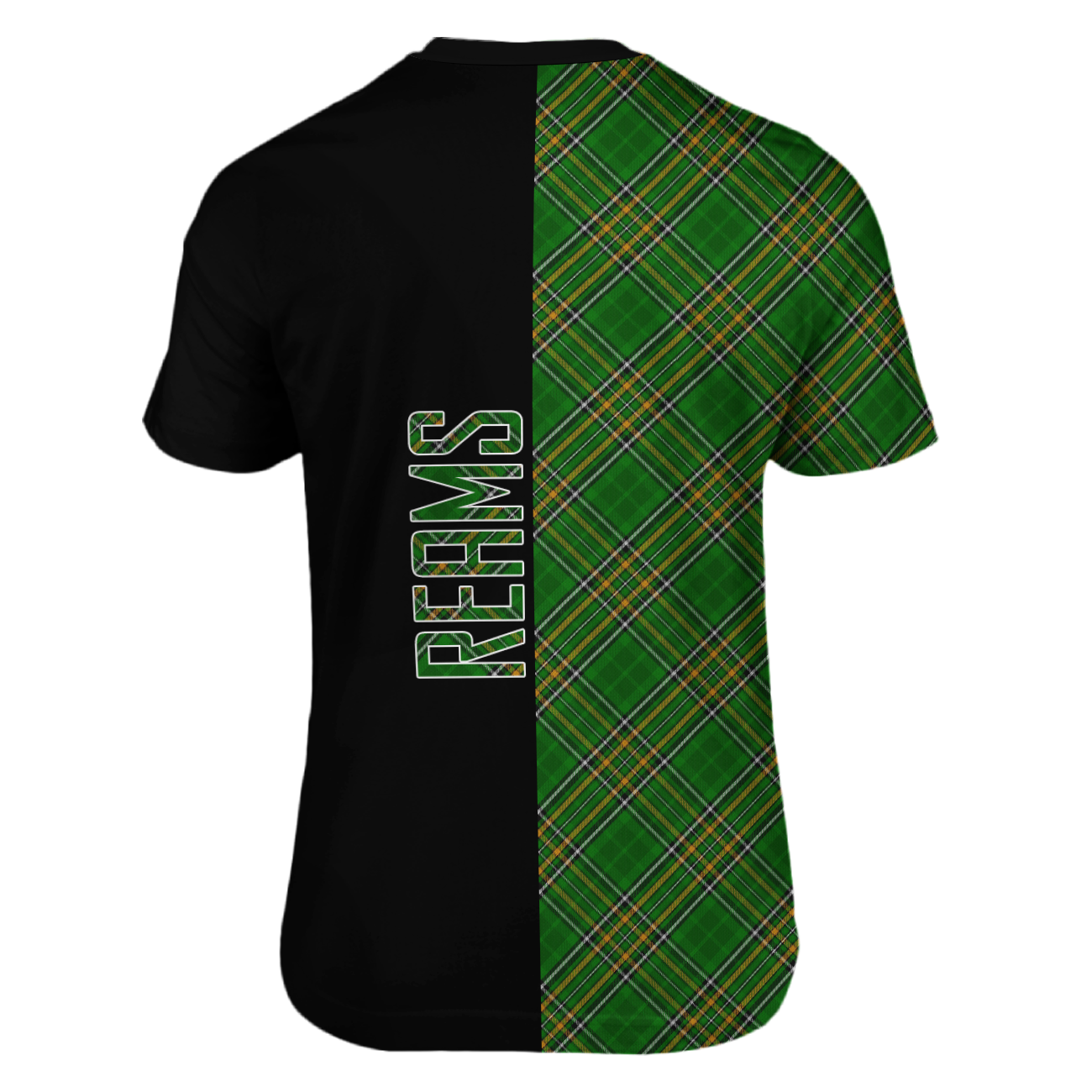 Reams Tartan T-Shirt Half of Me - Cross Style