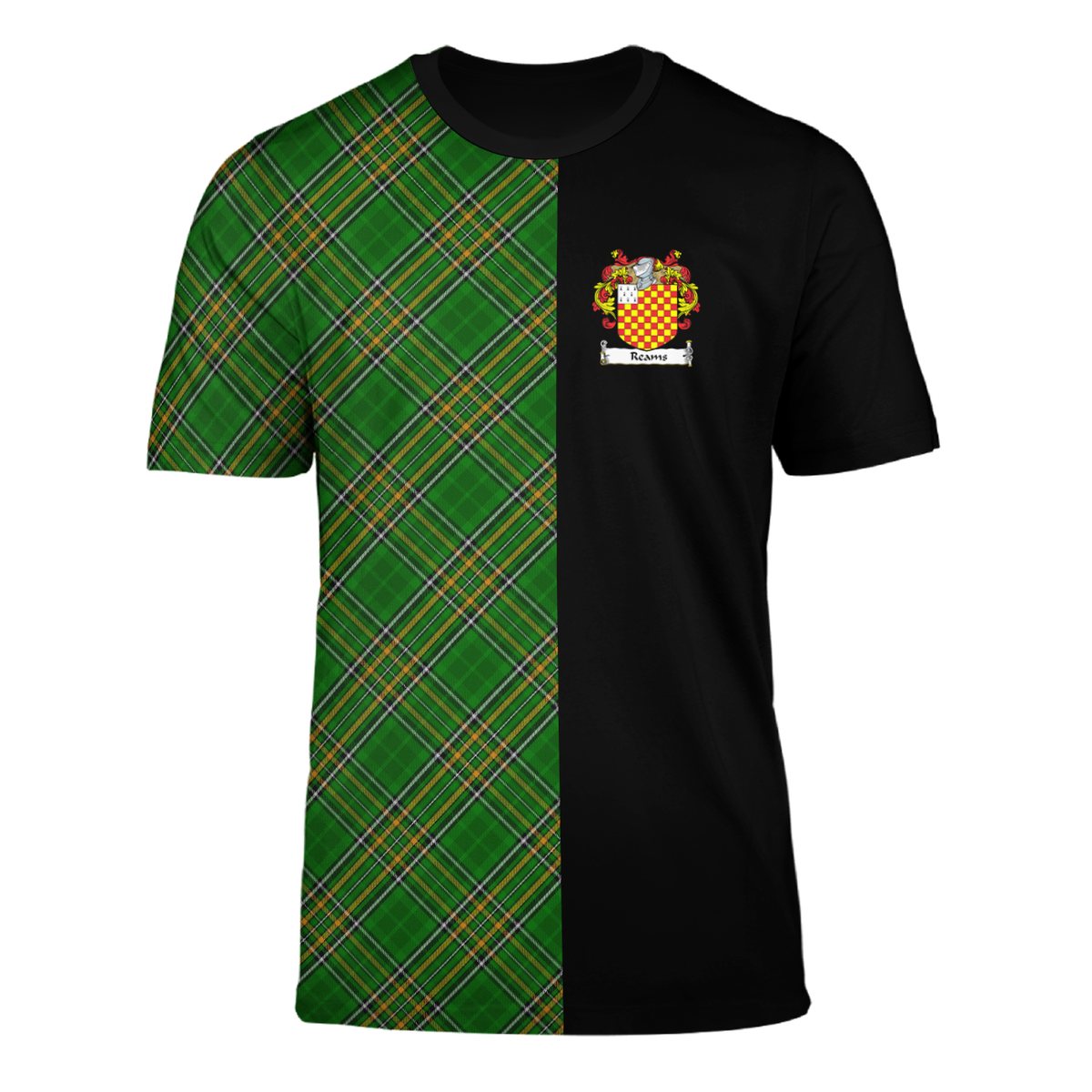 Reams Tartan T-Shirt Half of Me - Cross Style