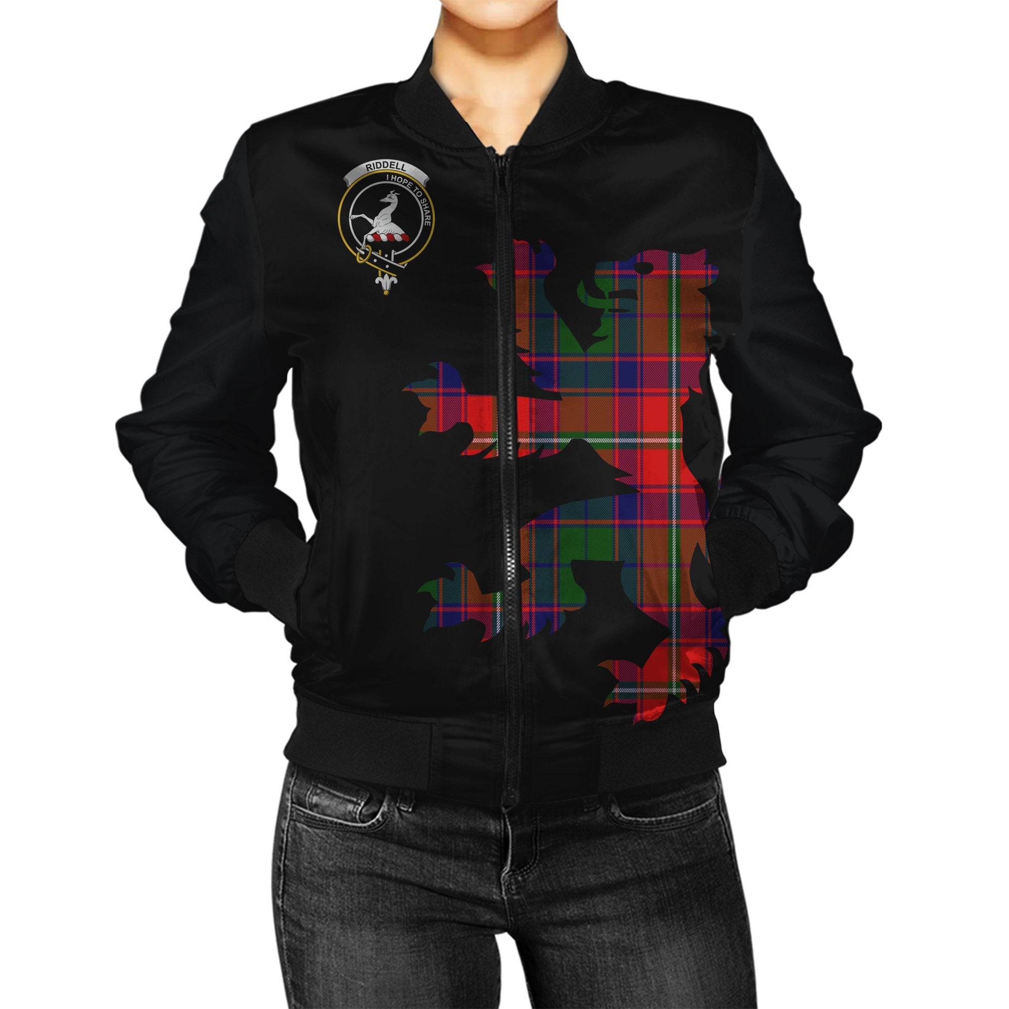 Riddell Tartan Bomber Jacket Lion & Thistle