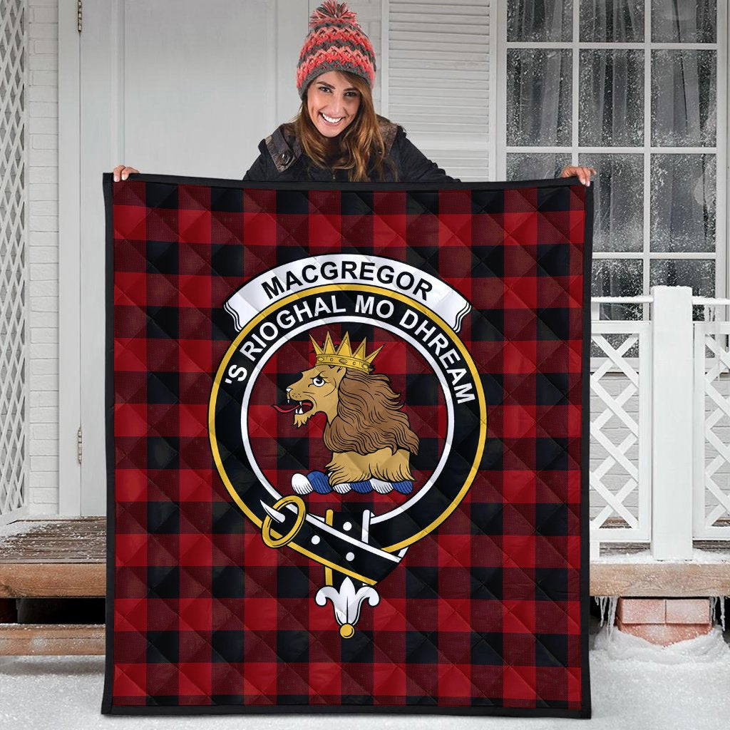 Rob Roy Macgregor Tartan Crest Quilt