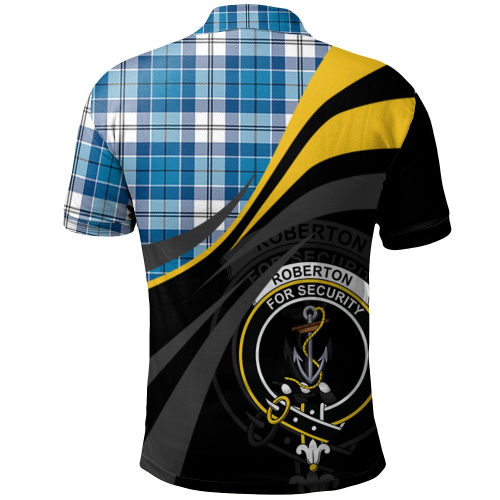 Roberton Tartan Polo Shirt - Royal Coat Of Arms Style