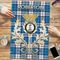 Roberton Tartan Crest Thistle Jigsaw Puzzles