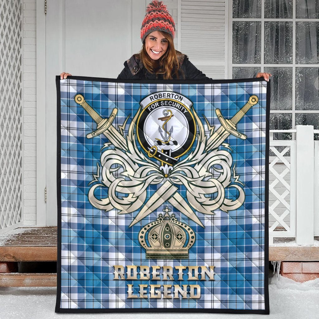 Roberton Tartan Crest Legend Gold Royal Premium Quilt