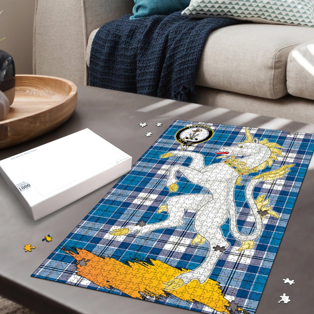 Roberton Tartan Crest Unicorn Scotland Jigsaw Puzzles