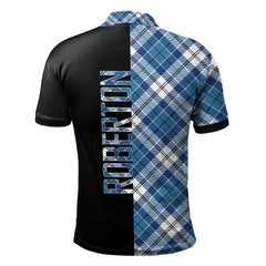 Roberton Tartan Polo Shirt Half of Me - Cross Style