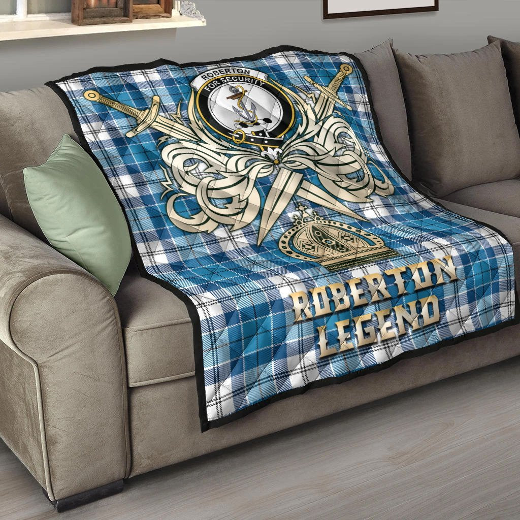 Roberton Tartan Crest Legend Gold Royal Premium Quilt