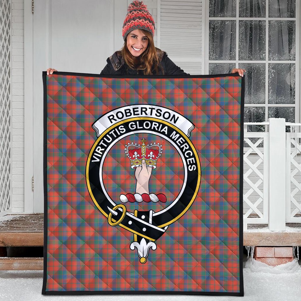 Robertson Ancient Tartan Crest Quilt