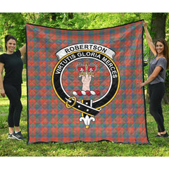 Robertson Ancient Tartan Crest Quilt