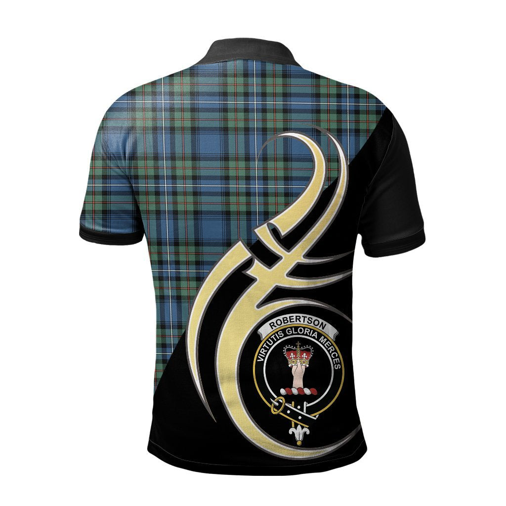 Robertson Hunting Ancient Tartan Polo Shirt - Believe In Me Style