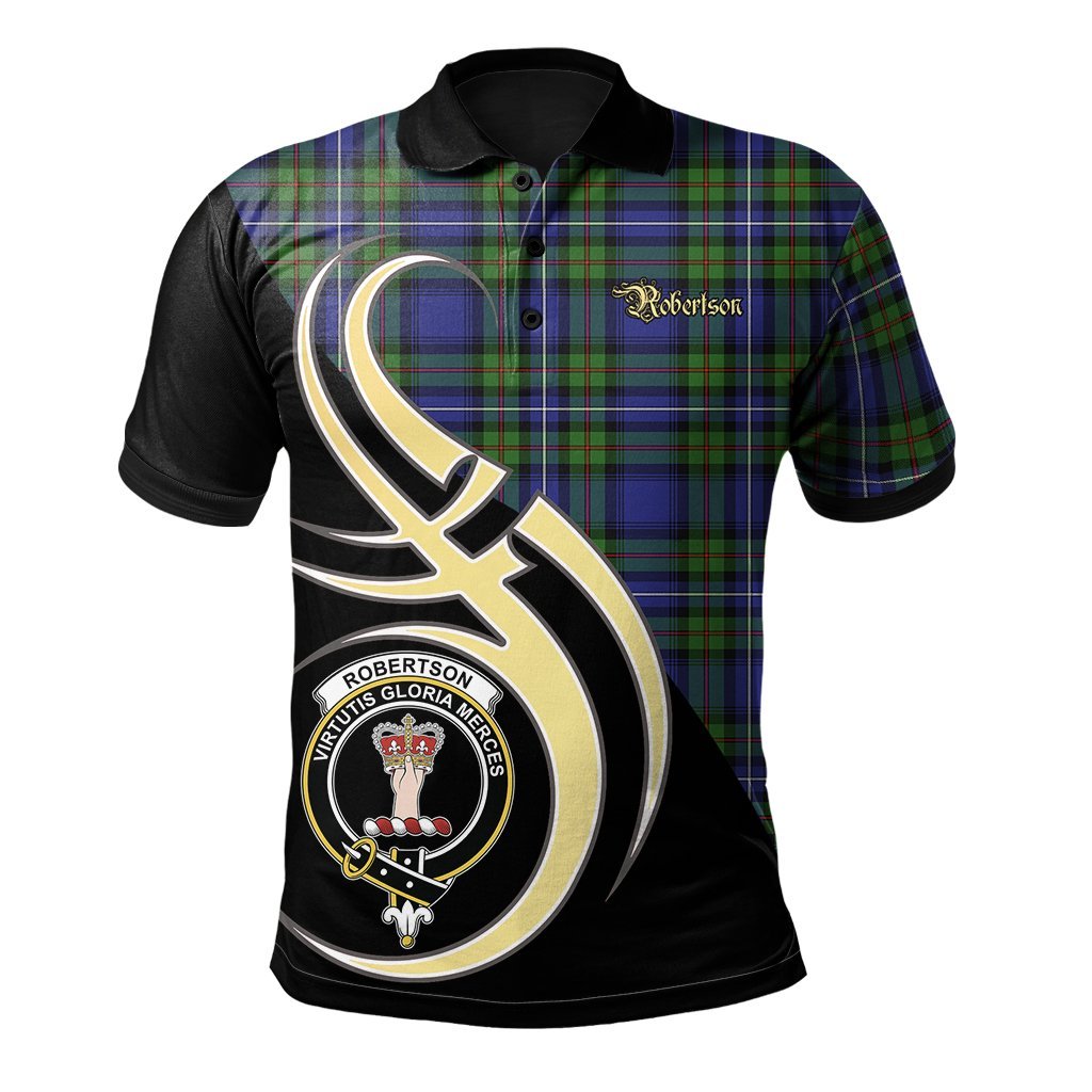 Robertson Hunting Modern Tartan Polo Shirt - Believe In Me Style