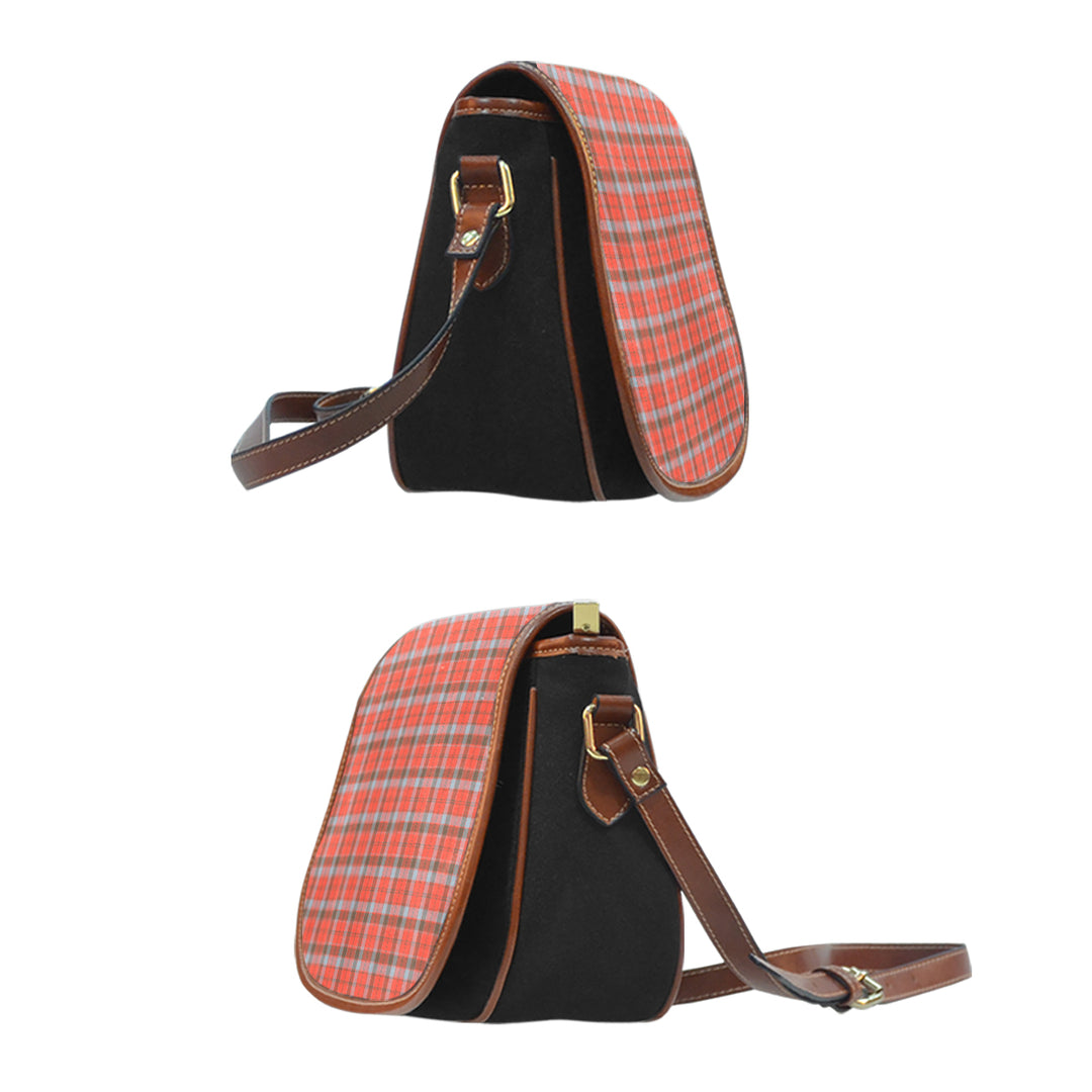 Robertson Weathered Tartan Saddle Handbags