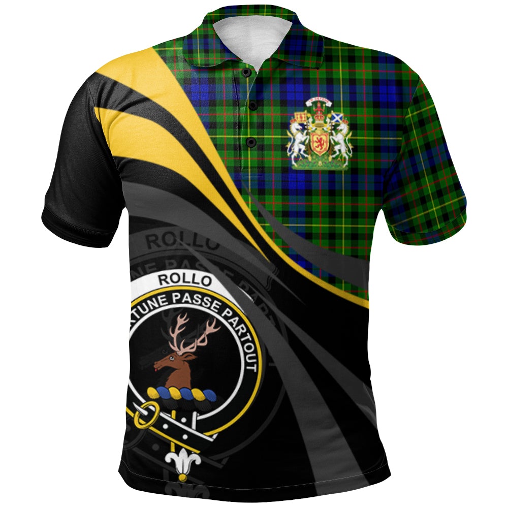 Rollo Modern Tartan Polo Shirt - Royal Coat Of Arms Style