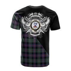 Rose Hunting Modern Tartan - Military T-Shirt