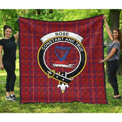 Rose Tartan Crest Quilt